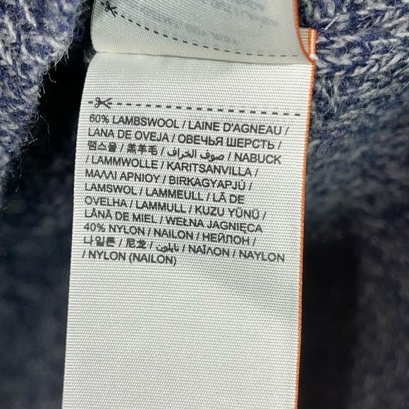 SUPER DRY Men’s Navy Marine Twist Blue Marled Long Sleeve Sweater - Picture 6 of 6